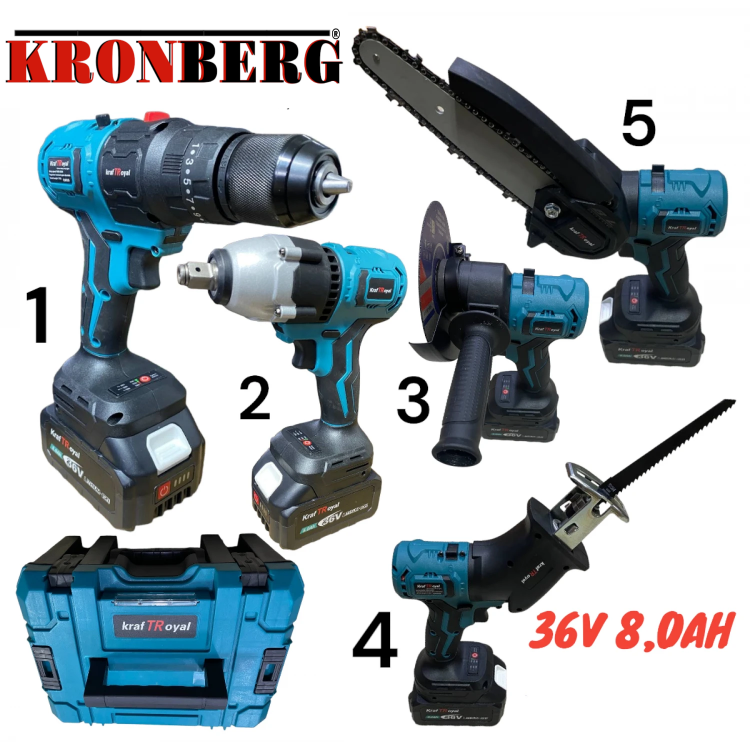 5IN1 UNELTE UNIVERSALE FĂRĂ FIR CU 5 CAPETE 36V 8,0AH KRAFT ROYAL ȘURUBELNIȚĂ CHEIE DE ȘURUBELNIȚĂ, FERĂSTRĂU SABIE, FIERĂSTRĂU DE CRENGI ȘI FLEX 5IN1 UNELTE UNIVERSALE FĂRĂ FIR CU 5 CAPETE 36V 8,0AH KRAFT ROYAL ȘURUBELNIȚĂ CHEIE DE ȘURUBELNIȚĂ, FERĂSTRĂU SABIE, FIERĂSTRĂU DE CRENGI ȘI FLEX