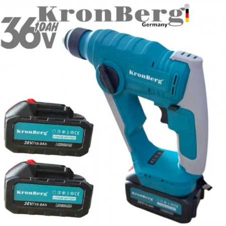Bormașină de găurit profesională fără fir / Mini bormașină 36V 10AH KRONBERG puternică și fără perii cu încărcător pentru 2 baterii și carcasă Bormașină de găurit profesională fără fir / Mini bormașină 36V 10AH KRONBERG puternică și fără perii cu încărcător pentru 2 baterii și carcasă