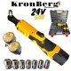 Clichet fără fir fără perii 24V 5AH 90Nm KRONBERG 2 baterii și cutie cu set de biți Clichet fără fir fără perii 24V 5AH 90Nm KRONBERG 2 baterii și cutie cu set de biți