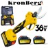 Foarfecă de grădină profesională fără fir 36V 8.0AH KRONBERG 2 baterii și husă