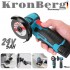 Mini polizor unghiular fără fir fără perii 76 mm 24 V 5 Ah KRONBERG 2 baterii 2 discuri și cutie