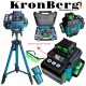 Nivelă laser 4D cu 16 linii și afișaj KRONBERG, 2 baterii și trusă Nivelă laser 4D cu 16 linii și afișaj KRONBERG, 2 baterii și trusă