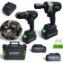Set combinat șurubelniță și cheie e impact 2 în 1 fără fir 36V 8.0AH STAHLMAYER 2 baterii în trusă