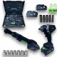 Set de scule fără fir 2 în 1: clichet de 1/2" și cheie de impact 1/2", STAHLMAYER Set de scule fără fir 2 în 1: clichet de 1/2" și cheie de impact 1/2", STAHLMAYER