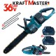 Ferăstrău cu lanț fără fir 40 cm pentru lemn KRAFTMASTER 2 baterii și încărcător Ferăstrău cu lanț fără fir 40 cm pentru lemn KRAFTMASTER 2 baterii și încărcător