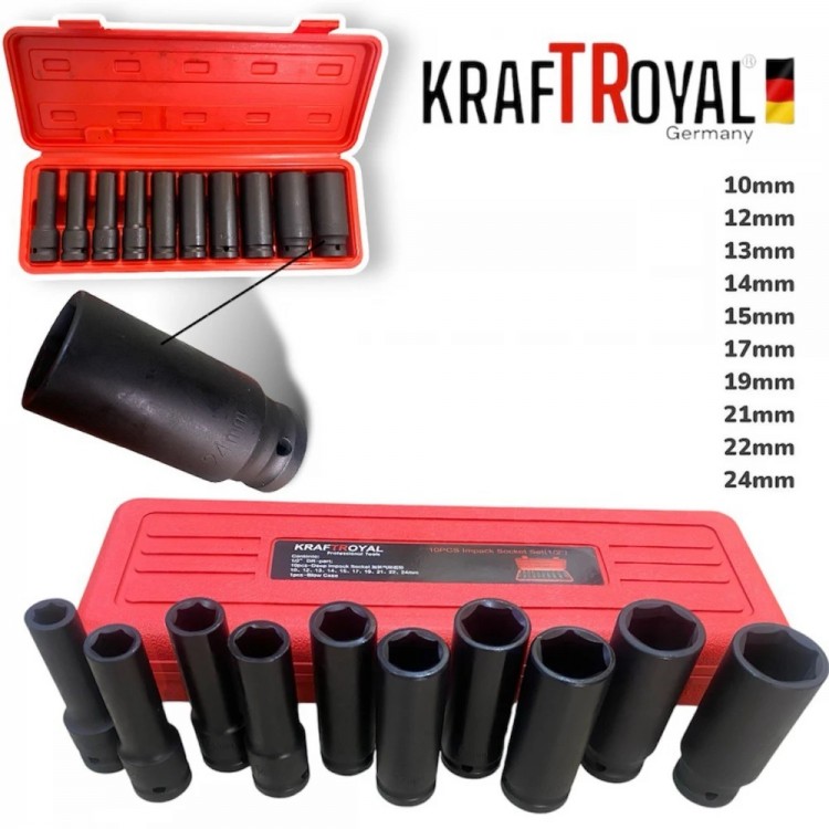 Cheie combinată fără fir / Mașină de înșurubat cu impact fără fir, fără perii, KRAFT ROYAL 36V 8.0AH, 2 baterii + 10 chei tubulare forjate extinse 10-24mm Cheie combinată fără fir / Mașină de înșurubat cu impact fără fir, fără perii, KRAFT ROYAL 36V 8.0AH, 2 baterii + 10 chei tubulare forjate extinse 10-24mm