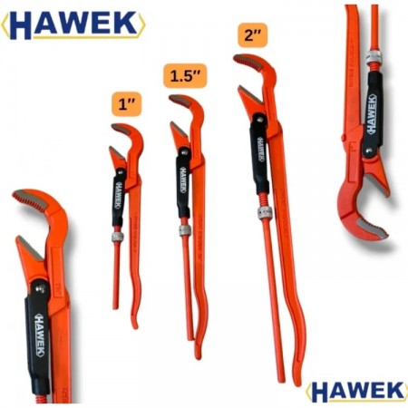 Set chei HAWEK pentru instalații sanitare – 45° - 1", 1,5" și 2" | Oțel crom-vanadiu