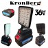 Reflector LED reîncărcabil 36V 10AH Lampă de lucru KRONBERG