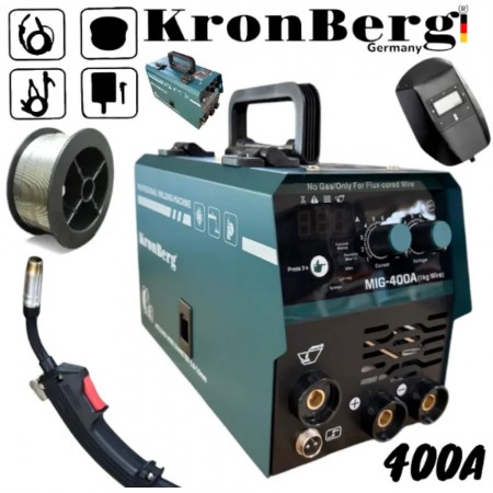 Aparat de sudura invertor cu rola de sarma 400A 2 în 1 Echipament de sudură KRONBERG 2 în 1