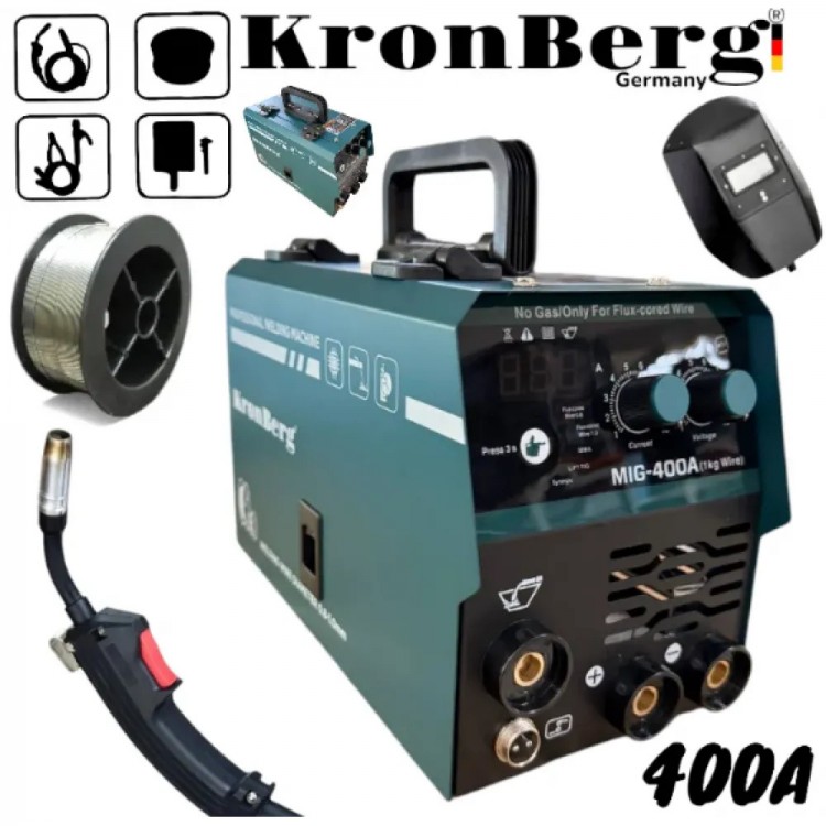 Aparat de sudura invertor cu rola de sarma 400A 2 în 1 Echipament de sudură KRONBERG 2 în 1