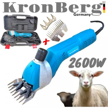 Mașină de tuns electrică pentru oi și animale 2600 W KRONBERG cadou Lamă de rezervă