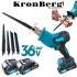 Ferăstrău sabie mini fără fir, fără perii, cu 4 lame, KRONBERG, ferăstrău drept de 36V, 8.0AH, pentru carne, lemn, plastic, fier, metal și ALTELE. 2 baterii