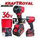 Cheie cu 2 acumulatori, KraftRoyal, motor pe perii, 36 V / 8A/ 850 Nm