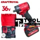 Cheie cu 2 acumulatori, KraftRoyal, motor pe perii, 36 V / 8A/ 850 Nm