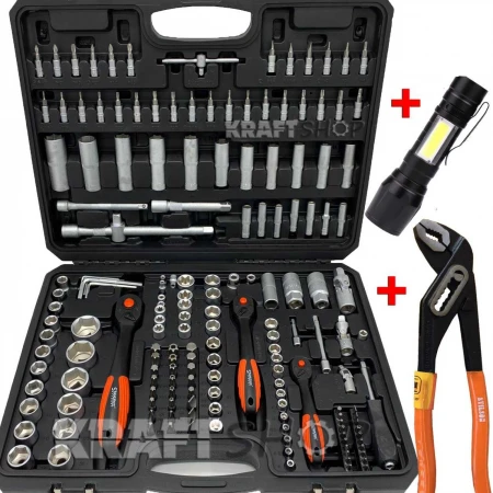 SET DE SCULE GERMANE 172H STAHL MAYER GEDORE + CLEȘTE + LANTERNĂ USB