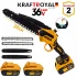 FERĂSTRĂU CU LANȚ FĂRĂ FIR KRAFTROYAL 2X 36V 8AH,CU BATERIE