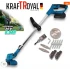 TRIMMER 36V 8A KRAFTROYAL CU 2 BATERII ȘI ÎNCĂRCĂTOR GERMANIA