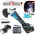 POLIZOR UNGHIULAR GERMAN FĂRĂ FIR GERMAN MEISTER 125MM CU 2 BATERII 36V