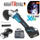 POLIZOR UNGHIULAR GERMAN FĂRĂ FIR GERMAN MEISTER 125MM CU 2 BATERII 36V
