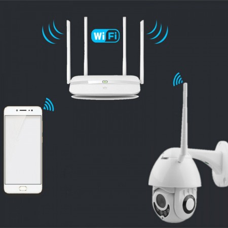 WIFI IP CAMERA SMART PENTRU UTILIZARE ÎN EXTERIOR FULL HD 1080P ( ROTATIV ) WIFI IP CAMERA SMART PENTRU UTILIZARE ÎN EXTERIOR FULL HD 1080P ( ROTATIV )