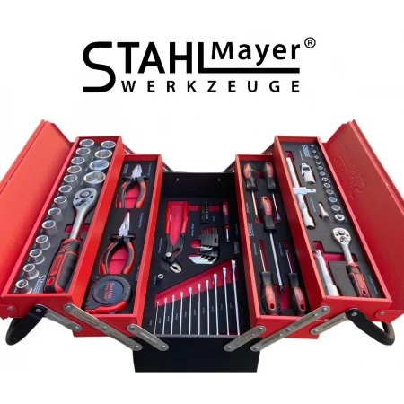 TRUSĂ METALICĂ CU SCULE 86 DE PIESE STAHLMAYER