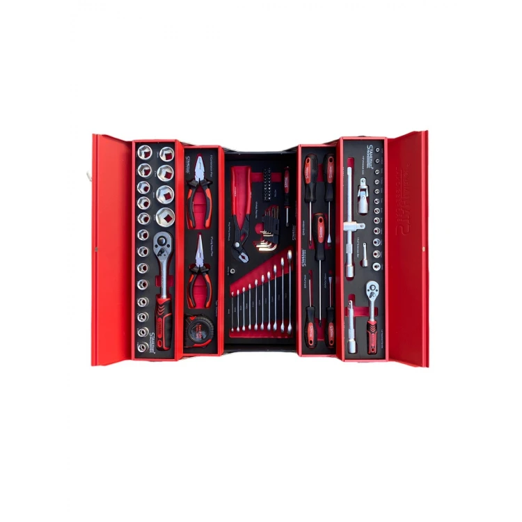 TRUSĂ METALICĂ CU SCULE 86 DE PIESE STAHLMAYER TRUSĂ METALICĂ CU SCULE 86 DE PIESE STAHLMAYER
