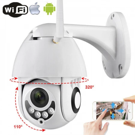 WIFI IP CAMERA SMART PENTRU UTILIZARE ÎN EXTERIOR FULL HD 1080P ( ROTATIV )
