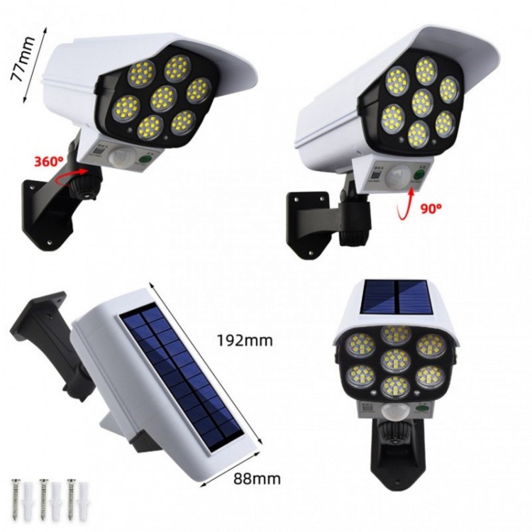 LAMPĂ SOLARĂ CARE IMITĂ O CAMERĂ CCTV LAMPĂ SOLARĂ CARE IMITĂ O CAMERĂ CCTV