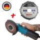 POLIZOR UNGHIULAR KRAFTROYAL 125 MM, 1100W, CU CONTROL AL VITEZEI + DISC POLIZOR UNGHIULAR CU LANȚ, PENTRU TĂIEREA LEMNULUI KRAFT WORLD