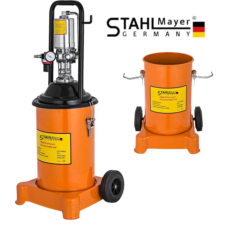 POMPĂ PNEUMATICĂ MOBILĂ DE GRESARE STAHLMAYER , 12 L, 300-400 BAR
