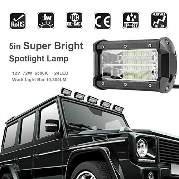 PUTERNIC LED PENTRU MAȘINĂ 72W 