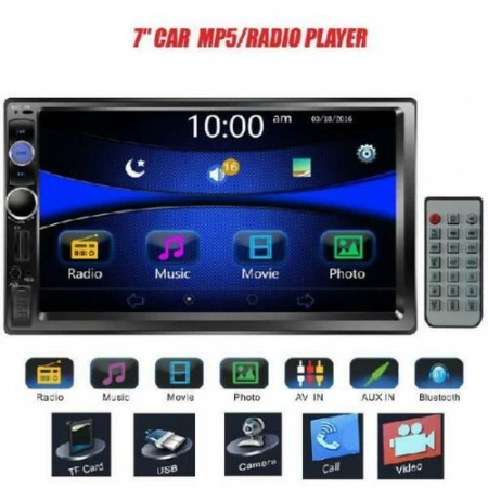 ECRAN TOUCHSCREEN MULTIMEDIA UNIVERSAL PENTRU APELURI, PLAYER AUTO 7"