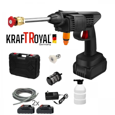 HIDROJET CU APĂ FĂRĂ FIR, 8 L/MIN, 25 BAR, BATERIE 48 V KRAFTROYAL