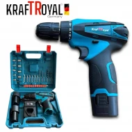 ȘURUBELNIȚĂ ELECTRICĂ FĂRĂ FIR CU DOUĂ VITEZE KRAFTROYAL 24V LI-ION, 2AH