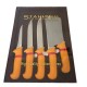 Set de cuțite și satâr profesionale de măcelar 5 piese STAHLMAYER Exclusiv + Cadou
