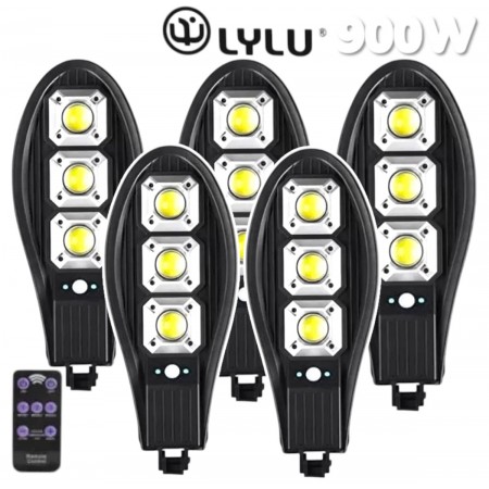 Lampă solară LED 900W LYLU Reflector 5 bucăți