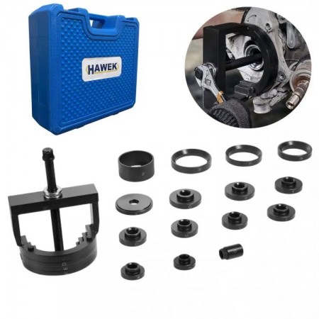 Set pentru montarea și demontarea butucilor, rulmenților și plăcuțelor, HAWEK, HW-1192