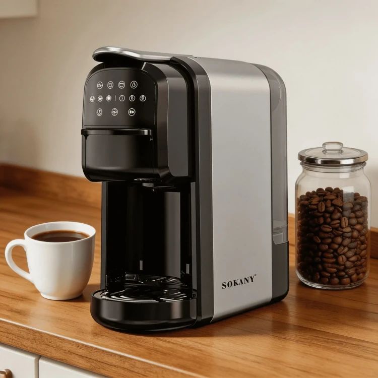 Masină de cafea SOKANY SK-04031 3 în 1 700 ml 1400 W 3 capsule DOLCE GUSTO NESPRESSO și cafea măcinată