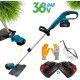 Mașină de tuns iarba fără fir trimmer 36V 8.0AH cu 2 baterii 26 cm Profesională