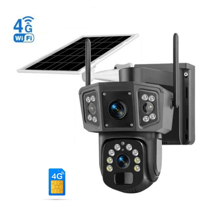 CAMERĂ SOLARĂ 4G CU CARTELĂ SIM ȘI LENTILĂ DUALĂ IPC-V380-P3