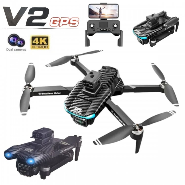 Drona pliabilă V2 GPS K4 PRO cu telecomandă Drona pliabilă V2 GPS K4 PRO cu telecomandă