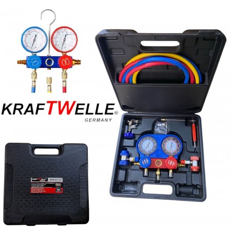 Set manometru de diagnosticare a aparatului de aer condiționat pentru freon R12, R22, R134A, R410A, R404A