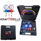 Set manometru de diagnosticare a aparatului de aer condiționat pentru freon R12, R22, R134A, R410A, R404A Set manometru de diagnosticare a aparatului de aer condiționat pentru freon R12, R22, R134A, R410A, R404A