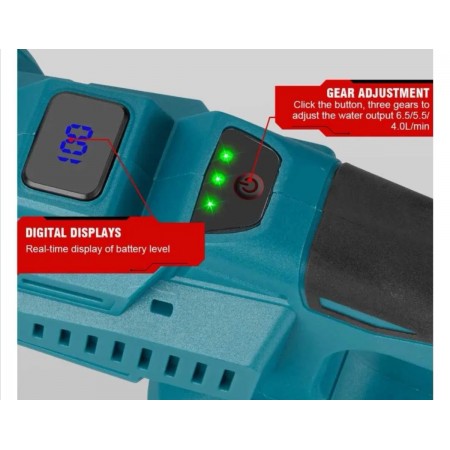 Aparat de splat cu presiune, cu motor fara perii, fara fir, 6 in 1, 36 V, 8,0 Ah, KRAFTROYAL, 200 bar, 3500 W, cu afisaj, pulverizator cu 6 duze, 2 baterii