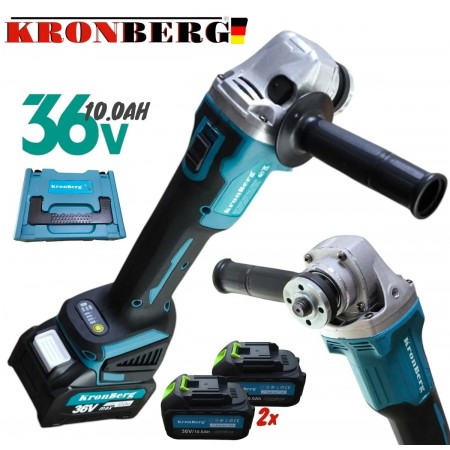 Polizor unghiular fără fir KRONBERG 36V 10AH 2 baterii 125mm Polizor unghiular fără fir