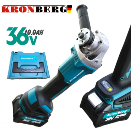 Polizor unghiular fără fir KRONBERG 36V 10AH 2 baterii 125mm Polizor unghiular fără fir Polizor unghiular fără fir KRONBERG 36V 10AH 2 baterii 125mm Polizor unghiular fără fir