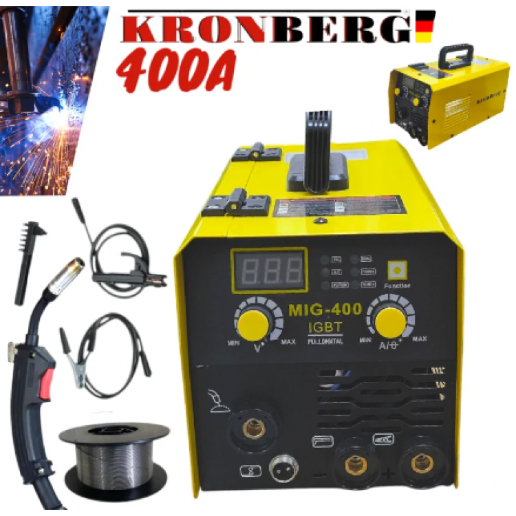   Aparat de sudura  invertor cu rola sarma  400A 2 în 1 Echipament de sudură KRONBERG 2 în 1