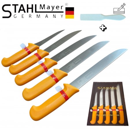 Set cuțite profesionale de măcelar 5 piese STAHLMAYER Exclusiv + Cadou