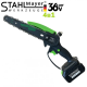 Set de grădină profesional 4 în 1 STAHLMAYER Foarfecă de grădinărit 36V, tăietor de crengi, trimmer pentru tuns iarba fără fir și pistol suflanta turbo 36V 8.0AH, 2 baterii