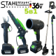 Set promoțional de grădină fără fir 5 în 1, suflantă telescopică cu tijă, tăietor de crengi, foarfecă de grădinărit și trimmer de iarbă STAHLMAYER 36V 8.0AH, 2 baterii Set promoțional de grădină fără fir 5 în 1, suflantă telescopică cu tijă, tăietor de crengi, foarfecă de grădinărit și trimmer de iarbă STAHLMAYER 36V 8.0AH, 2 baterii